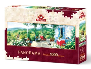 Art Puzzle: The Guest in Veranda (1000) panoramapuzzel