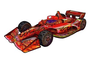 Eureka: Rainbowooden - Race Car (110) houten legpuzzel