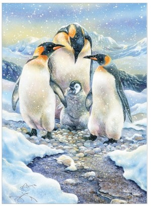 Cobble Hill: Penguin Family (350XL) Familypuzzel