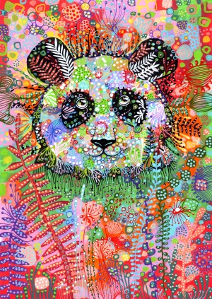 Enjoy: Enigmatic Panda (1500) verticale puzzel
