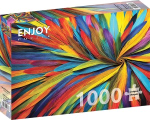 Enjoy: Colorful Feathers (1000) legpuzzel
