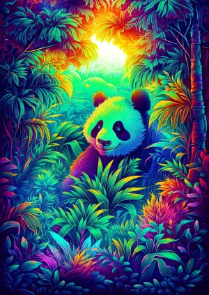 Enjoy: Panda Corner (1000) verticale puzzel