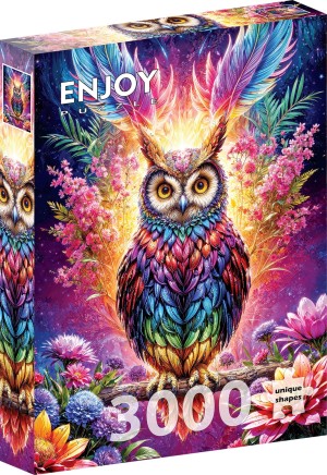 Enjoy: Neon Owl (3000) verticale puzzel