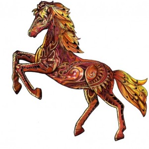 Eureka: Rainbowooden - Wild Horse (103) houten puzzel