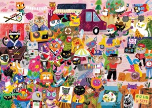 Magnolia: Cat Crowd (1000) kattenpuzzel