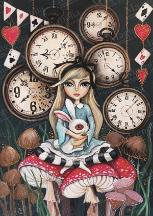 Magnolia: Alice Time (1000) verticale puzzel