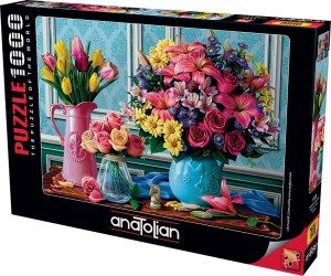 Anatolian: Flowers in Vases (1000) legpuzzel