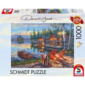 Schmidt: Aan de oever van Loon Lake (1000) legpuzzel