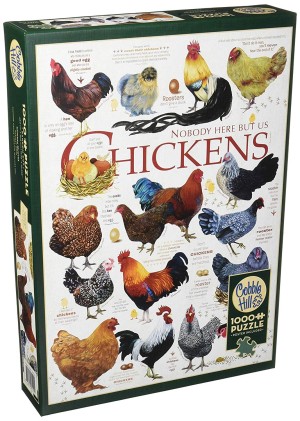 Cobble Hill: Chicken Quotes (1000) verticale puzzel