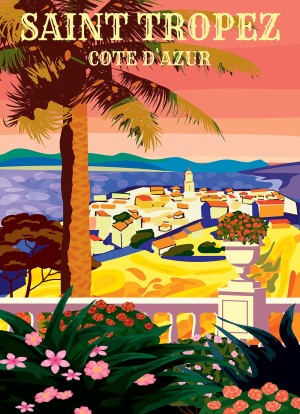 Alipson: St Tropez - Côte d'Azur (1500) verticale puzzel