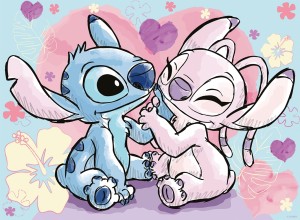 Nathan: Stitch and Angel (500) legpuzzel