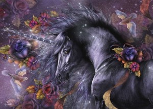 Schmidt: Laurie Prindle - Blue Rose (1000) paardenpuzzel
