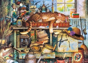 Schmidt: Charles Wysocki - Remington the Gardener (1000) kattenpuzzel