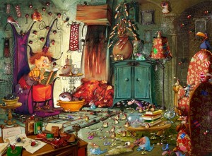 Grafika: Francois Ruyer - Witch Reading (2000) legpuzzel