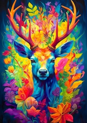 Enjoy: Crowned Stag (1000) verticale puzzel