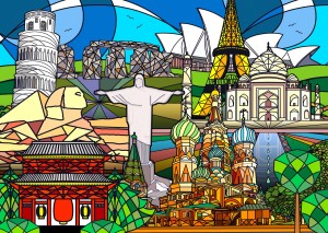 Enjoy: World Landmarks (1000) legpuzzel
