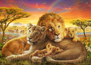 Schmidt: Loving Lions (1000) legpuzzel