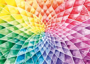 Schmidt: Josie Lewis - Colourful Flower (1000) legpuzzel