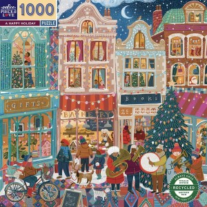 Eeboo: A Happy Holiday (1000) vierkante puzzel