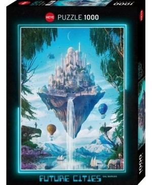 Heye: Future Cities - Sky Isle (1000) verticale puzzel