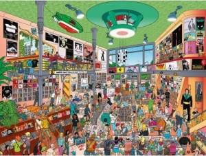 Heye: Record Store (1500) legpuzzel