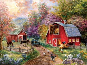 SunsOut: Barnyard Visit (1000) legpuzzel