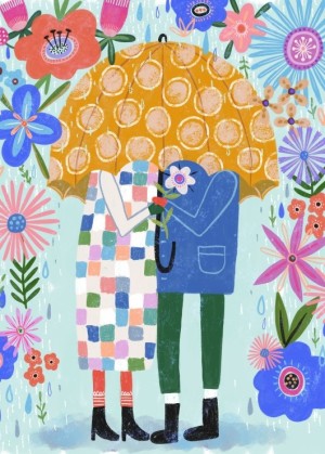 Pieces and Peace: Flower Shower (500) verticale puzzel