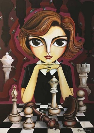Magnolia: The Queen's Gambit (1000) verticale puzzel