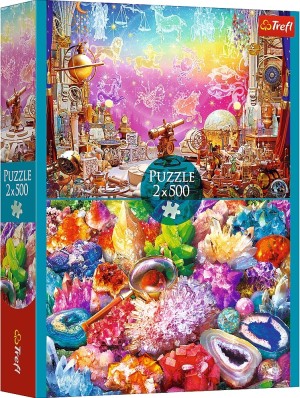 Trefl: Cosmos and Crystals (2x500) legpuzzels