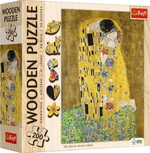 Trefl: Wood Craft - The Kiss (200) houten legpuzzel