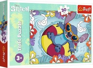 Trefl: Stitch on Vacation (30) kinderpuzzel