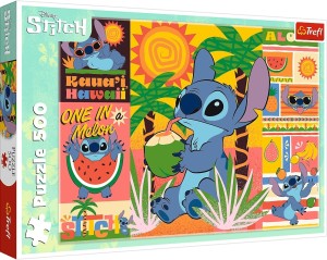 Trefl: Holidays with Stitch (500) legpuzzel