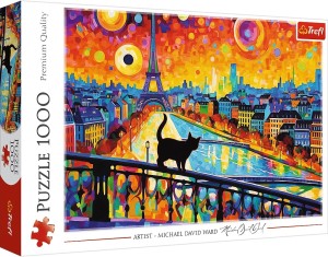 Trefl: Cat in Paris (1000) legpuzzel