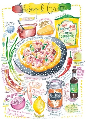 Magnolia: Shrimp and Grits (1000) verticale puzzel