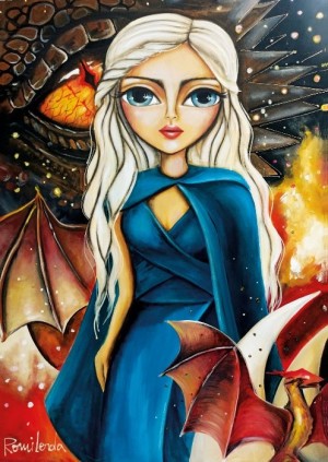 Magnolia: Mother of Dragons (1000) verticale puzzel