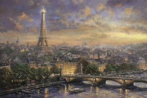 Thomas Kinkade: Parijs, stad van de liefde (1000)
