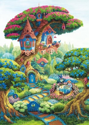 Magnolia: Secret Garden (1000) verticale puzzel