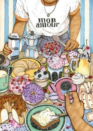 Magnolia: Mon Amour (1000) verticale puzzel
