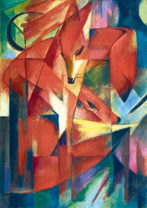 Art by Bluebird: The Foxes (1000) verticale kunstpuzzel