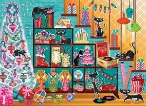 Cobble Hill: Christmas Cats (1000) kerstpuzzel