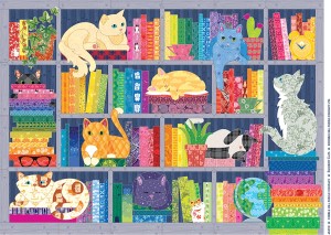 Cobble Hill: Rainbow Cats (500XL) legpuzzel
