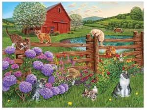 Cobble Hill: Farm Cats (275XXL) legpuzzel