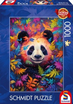 Schmidt: Panda in het Regenboogbos (1000) verticale puzzel