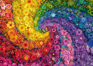 Schmidt: Swirling Colors in Bloom (2000) legpuzzel
