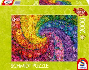 Schmidt: Swirling Colors in Bloom (2000) legpuzzel