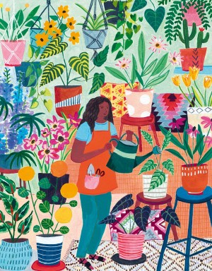 Pieces and Peace: Plant Lady (1000) verticale puzzel