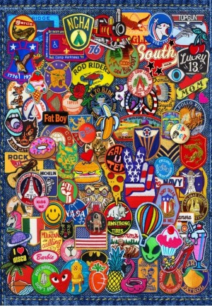 Alipson: Patch Crazy (1000) verticale puzzel