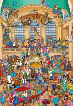 Grafika: Grand Central (1000) verticale puzzel