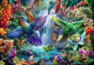 Bluebird: Tropical Hummingbirds (1000) vogelpuzzel