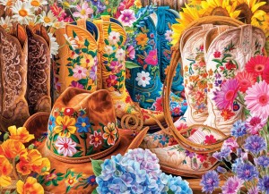 Eurographics: Cowgirl Boots (1000) legpuzzel